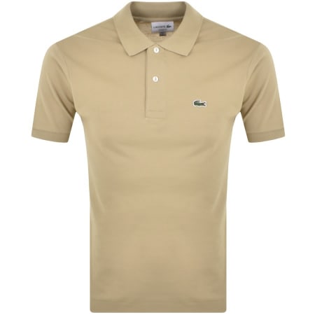 Product Image for Lacoste Short Sleeved Polo T Shirt Brown