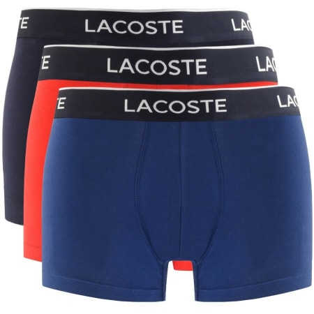 Product Image for Lacoste Underwear Triple Pack Boxer Trunks Navy
