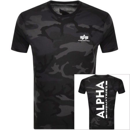 Product Image for Alpha Industries Back Print Logo T Shirt Camo