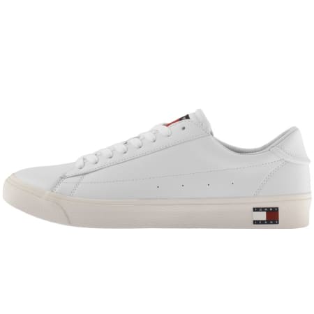 Product Image for Tommy Jeans Varsity Leather Trainers White