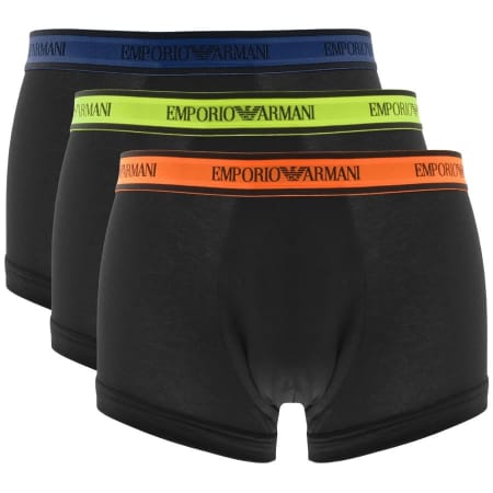 Product Image for Emporio Armani Underwear 3 Pack Boxer Trunks Black