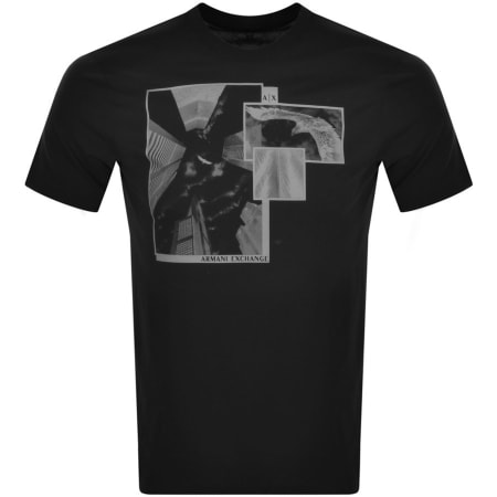 Product Image for Armani Exchange Crew Neck Eagle T Shirt Black