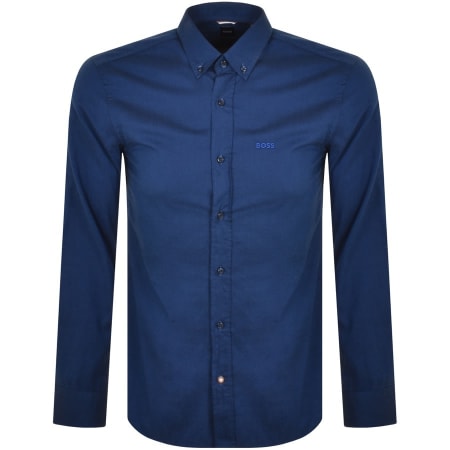 Product Image for BOSS C Hal Casual Fit Long Sleeve Shirt Blue