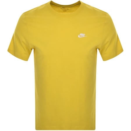 Product Image for Nike Crew Neck Club T Shirt Yellow