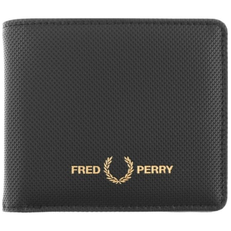 Product Image for Fred Perry Pique Textured Bifold Wallet Black