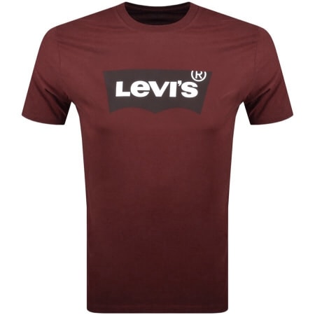 Product Image for Levis Logo T Shirt Burgundy
