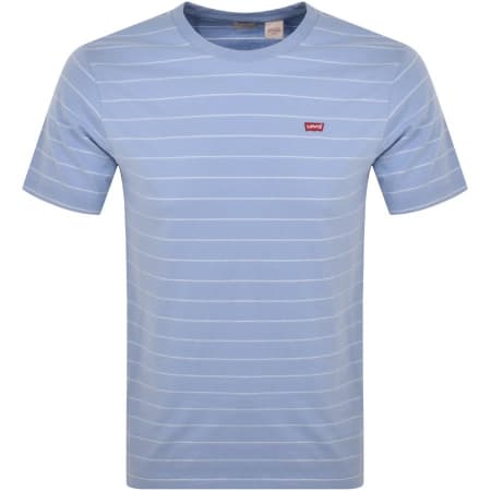 Product Image for Levis Original Crew Neck Logo T Shirt Blue