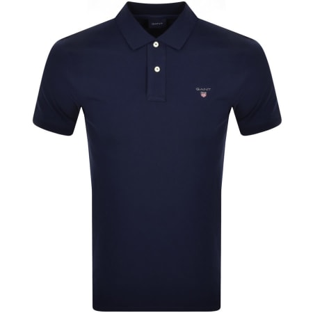 Product Image for Gant Oxford Pique Rugger Polo T Shirt Navy