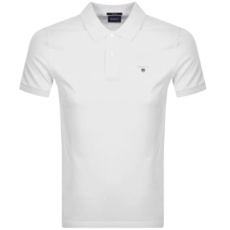 Product Image for Gant Oxford Pique Rugger Polo T Shirt White