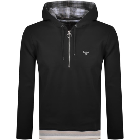Product Image for Barbour Morland Half Zip Hoodie Black