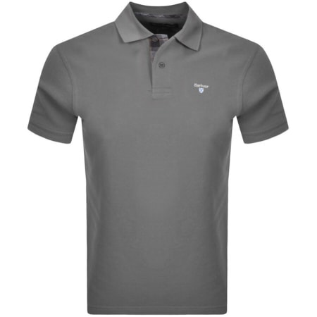 Product Image for Barbour Pique Polo T Shirt Grey