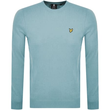 Product Image for Lyle And Scott Crew Neck Merino Knit Jumper Blue