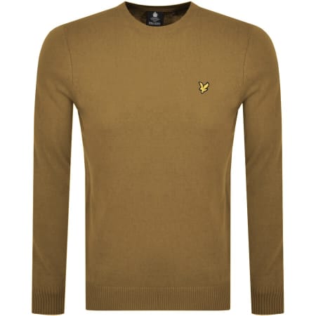 Product Image for Lyle And Scott Crew Neck Merino Knit Jumper Brown