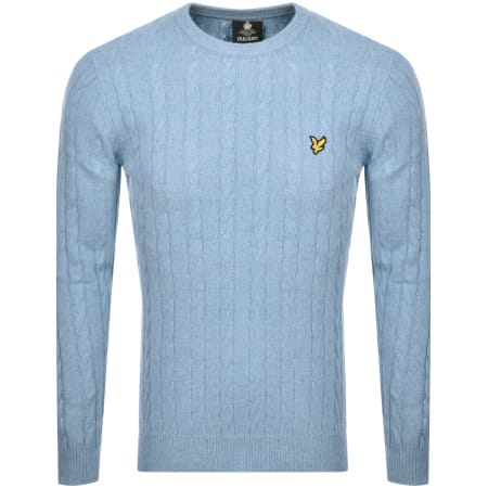 Product Image for Lyle And Scott Cable Knit Jumper Blue