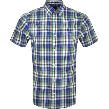 Product Image for Gant Check Short Sleeve Shirt Green