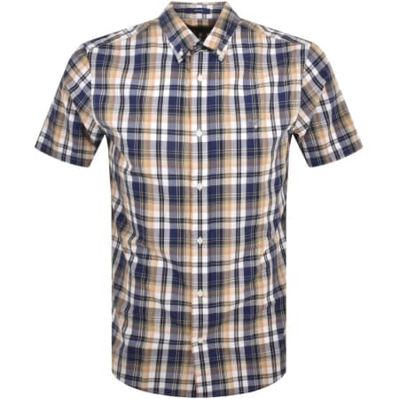 Product Image for Gant Check Short Sleeve Shirt Yellow