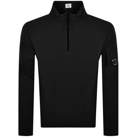 Product Image for CP Company Half Zip Sweatshirt Black