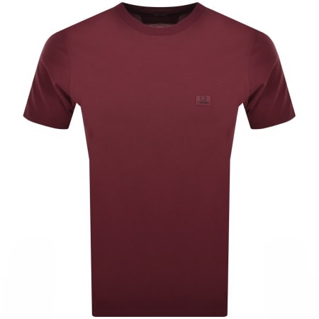 Product Image for CP Company Logo T Shirt Burgundy