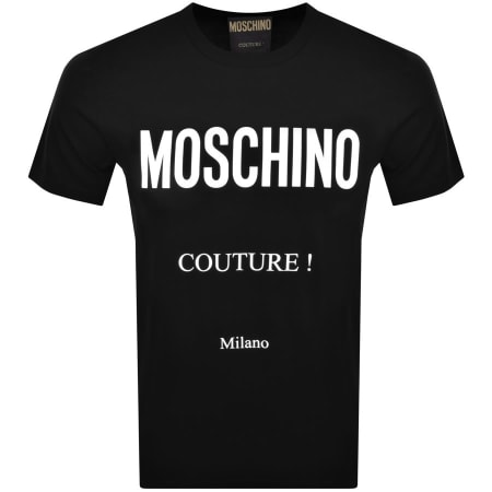 Product Image for Moschino Short Sleeve Iconic Logo T Shirt Black
