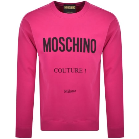 Product Image for Moschino Iconic Logo Sweatshirt Pink