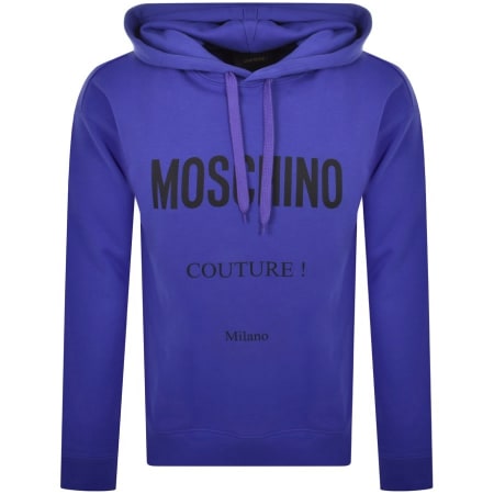 Product Image for Moschino Iconic Logo Hoodie Purple