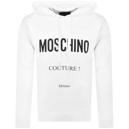Product Image for Moschino Iconic Logo Hoodie White