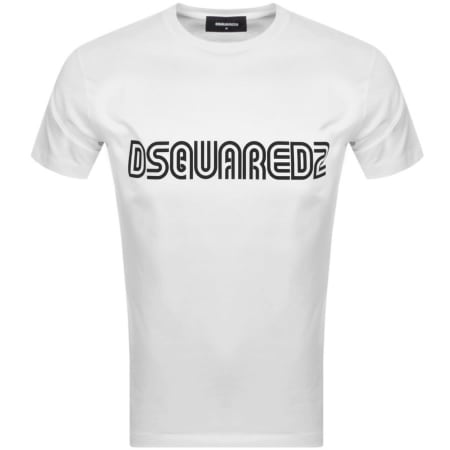 Product Image for DSQUARED2 Outline Logo T Shirt White