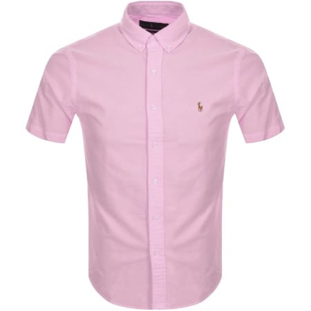 Product Image for Ralph Lauren Oxford Slim Short Sleeve Shirt Pink