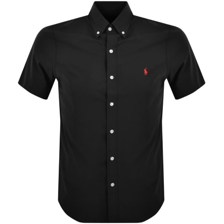 Product Image for Ralph Lauren Oxford Slim Short Sleeve Shirt Black