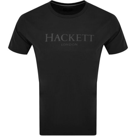 Product Image for Hackett London Logo T Shirt Black