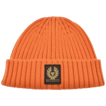 Product Image for Belstaff Logo Watch Beanie Orange