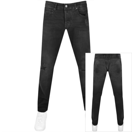 Product Image for Replay Grover Straight Fit Jeans Mid Wash Black