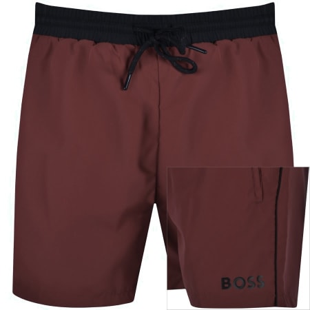 Product Image for BOSS Starfish Swim Shorts Burgundy