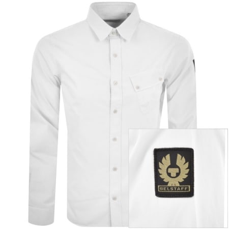 Product Image for Belstaff Long Sleeved Pitch Shirt White