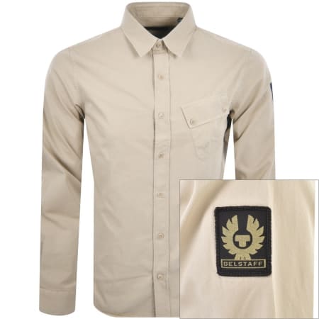 Product Image for Belstaff Long Sleeved Pitch Shirt Beige