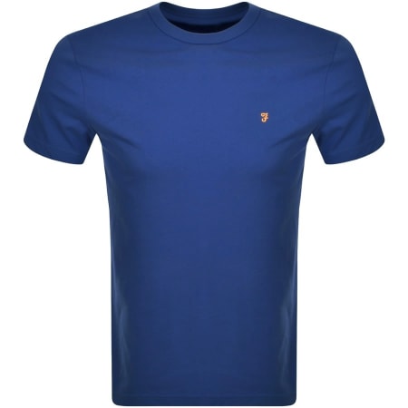 Product Image for Farah Vintage Danny Short Sleeved T Shirt Blue