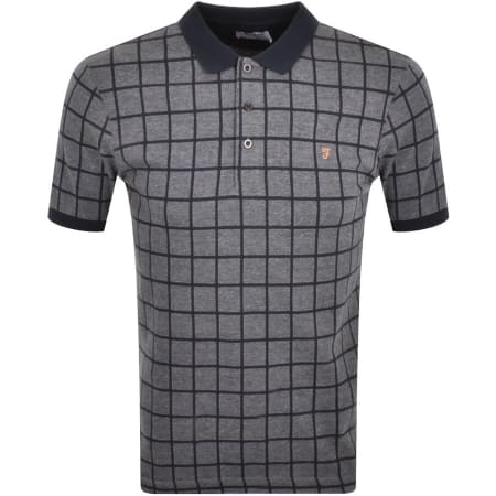 Product Image for Farah Vintage Hunningale Polo T Shirt Navy