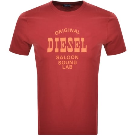 Product Image for Diesel T Diegor Logo T Shirt Red