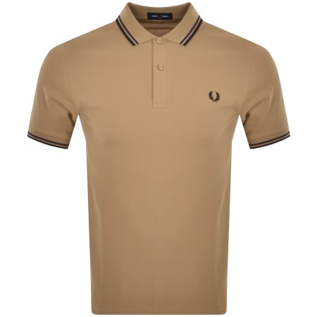 Product Image for Fred Perry Twin Tipped Polo T Shirt Brown
