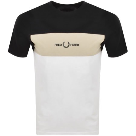 Product Image for Fred Perry Short Sleeved Panel T Shirt White