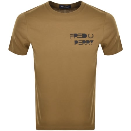 Product Image for Fred Perry Graphic Logo T Shirt Khaki