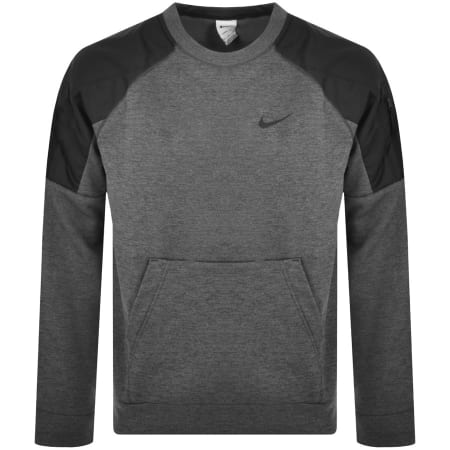 Product Image for Nike Therma FIT Crew Neck Sweatshirt Grey