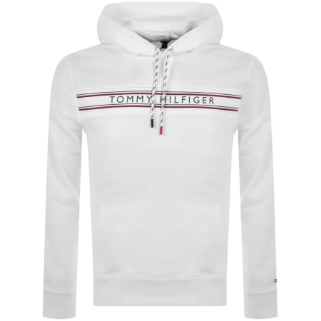Product Image for Tommy Hilfiger Logo Hoodie White