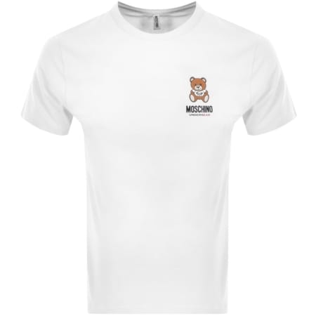 Product Image for Moschino Lounge Bear Logo T Shirt White
