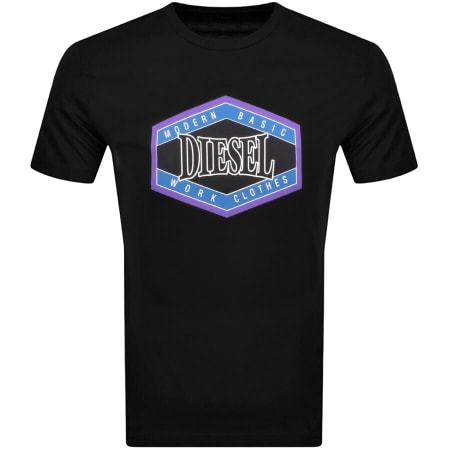Product Image for Diesel T Diegor E14 Logo T Shirt Black