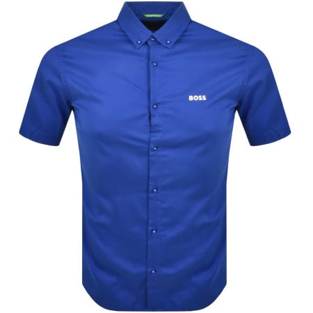 Product Image for BOSS Biadia R Short Sleeved Shirt Blue