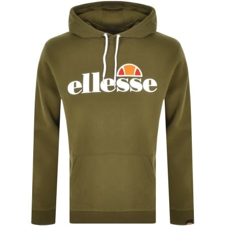 Product Image for Ellesse Gottero Large Logo Pullover Hoodie Khaki