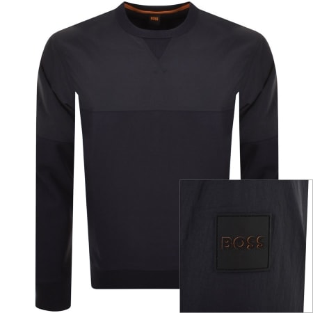 Product Image for BOSS Wetwill Sweatshirt Navy