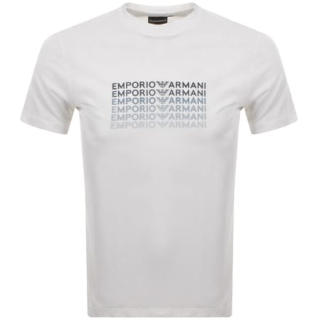 Product Image for Emporio Armani Crew Neck Logo T Shirt White