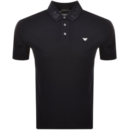 Product Image for Emporio Armani Short Sleeved Polo T Shirt Navy